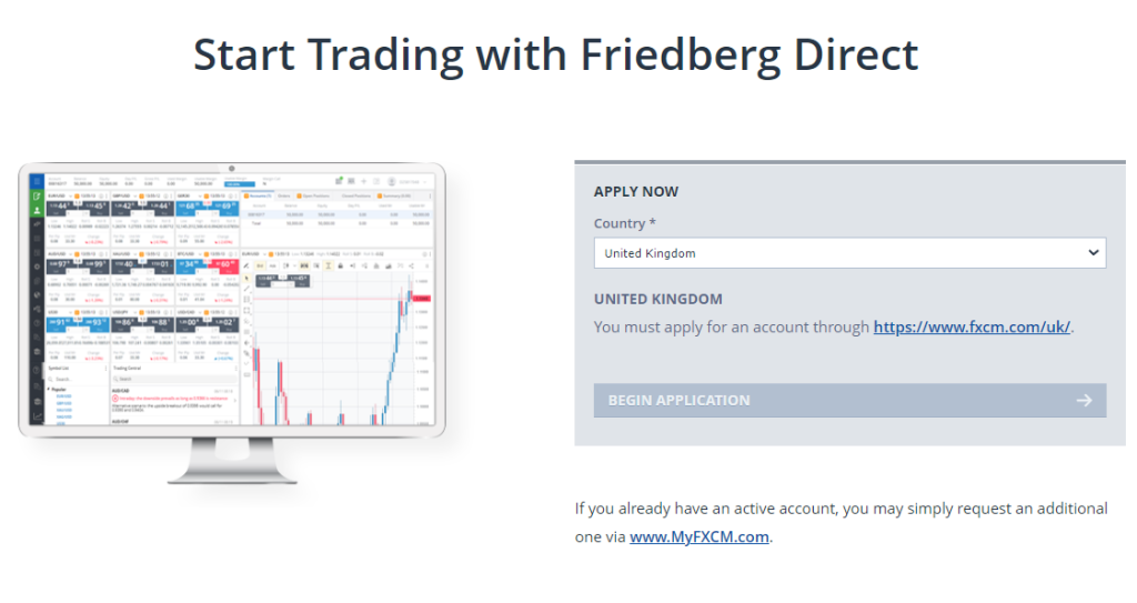 Mulailah berdagang dengan Friedberg Direct